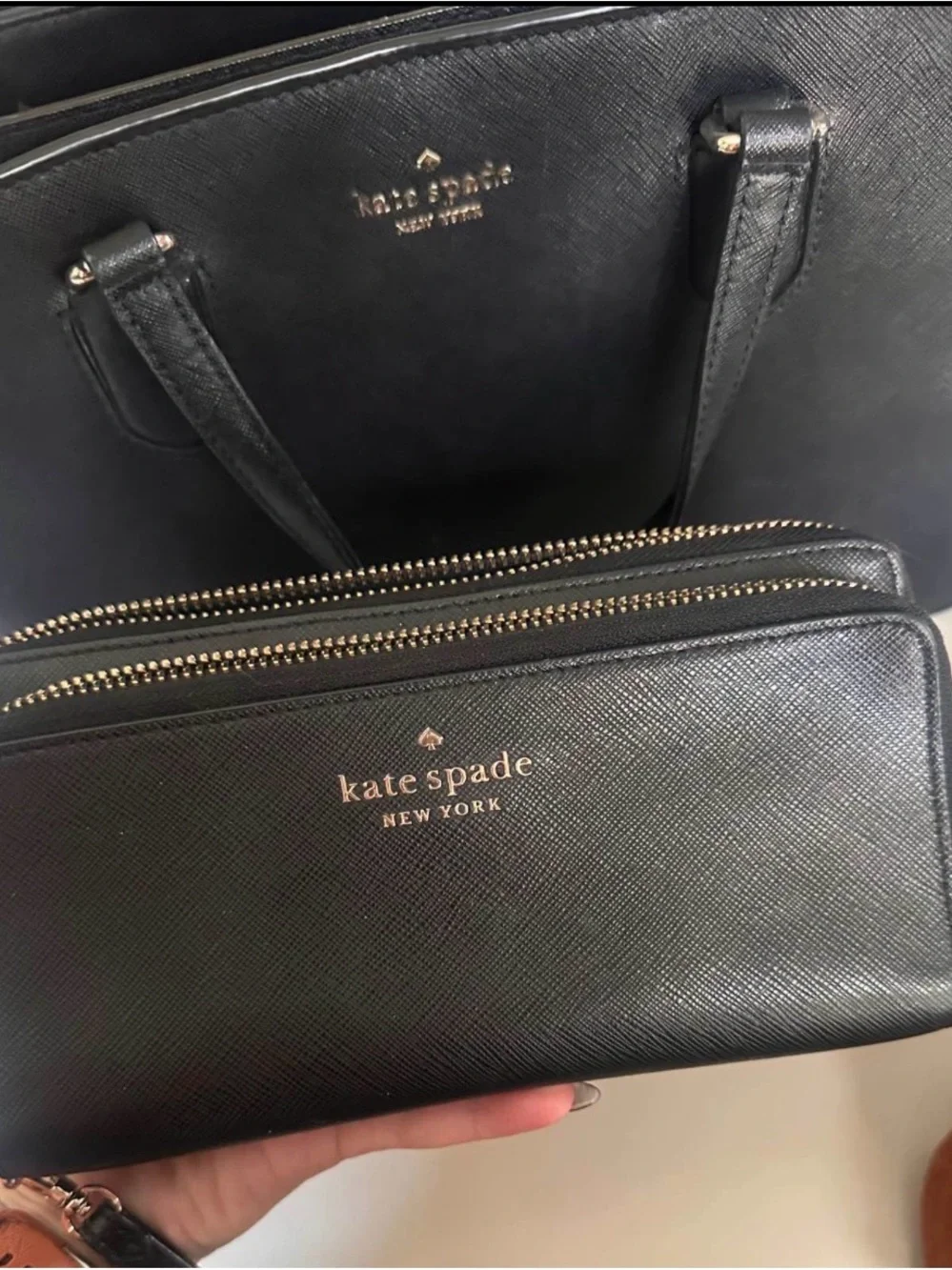 kate spade structured saffiano